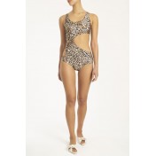 Leopard print hollow small swimsuit