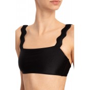 Short strap black kinis