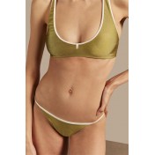 Solid AD Strap Pistachio Bikini
