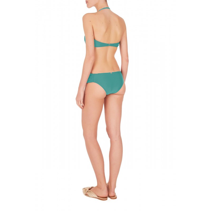 Solid Strapless Blue Heritage Bikini