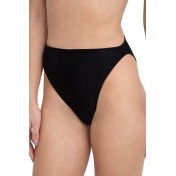 Solid color high-leg strap bikini