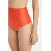 Solid color hot pants tube top red bikini